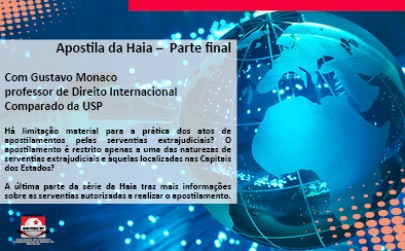 Apostila da Haia – Parte final - ANOREG/SP