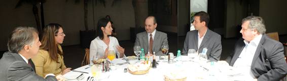 Paulo Cesar, Candice Crochiquia, Patricia Ferraz, Paulo Schoueri, Marcelo Lemos e Marcio Giusti