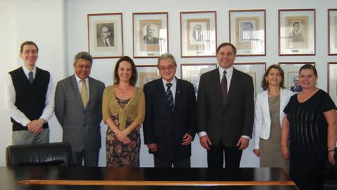 Esq./dir.: André Azevedo Palmeira, Gilseu Batista dos Santos, Patricia Ferraz, Antonio Carlos Rocha da Silva, Luiz Fernando Mateus, Sandra Pavan, e Marlene Marchiori