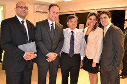 Alison Francisco, Olavo Pires de Camargo Filho, George Takeda, Laura Vissotto e Rafael De Pieri